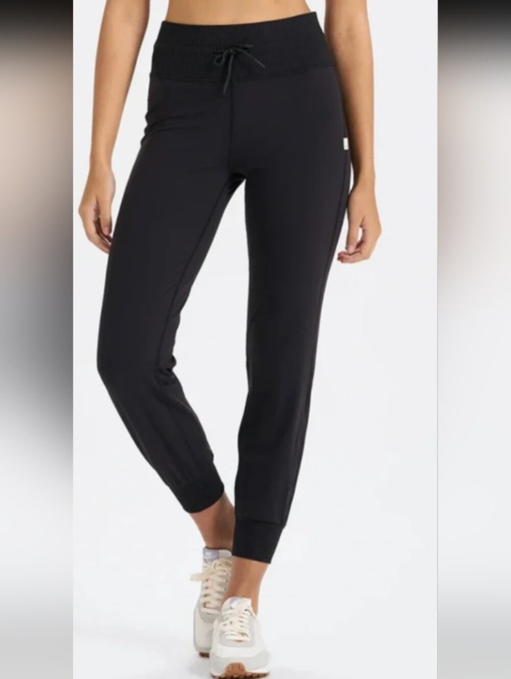 Vuori Daily Jogger Leggings Black Drawstring Performance Ladies Size Small